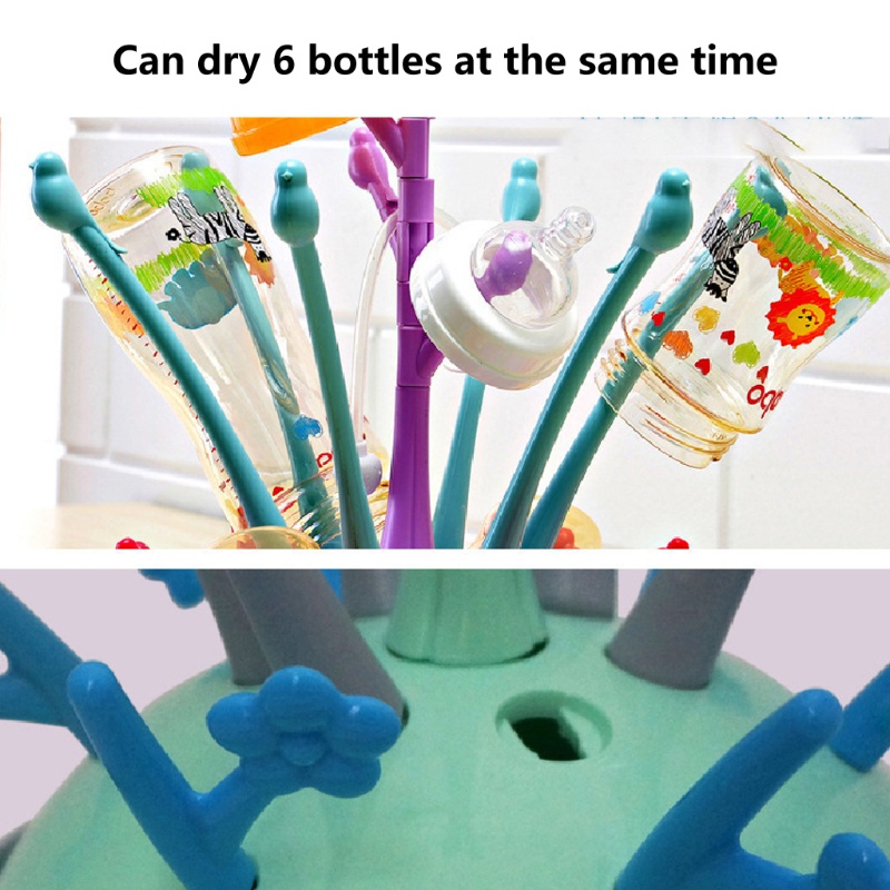 Giá Đỡ Phơi Khô Bình Sữa Em Bé Tiện Dụng Mang Theo Du Lịch