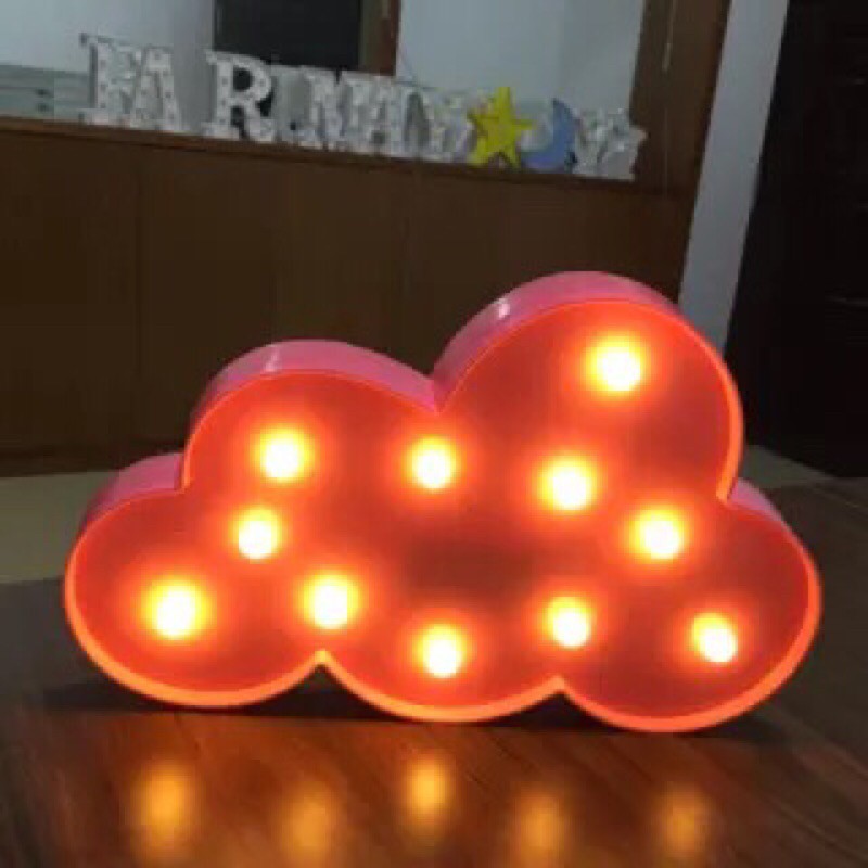 Đèn led icon trang trí dùng PIN để bàn hay treo tường đều được