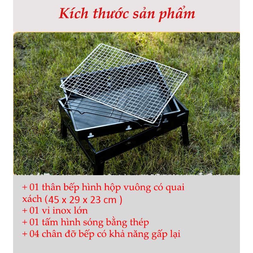 Bếp nướng than du lịch tiện lợi