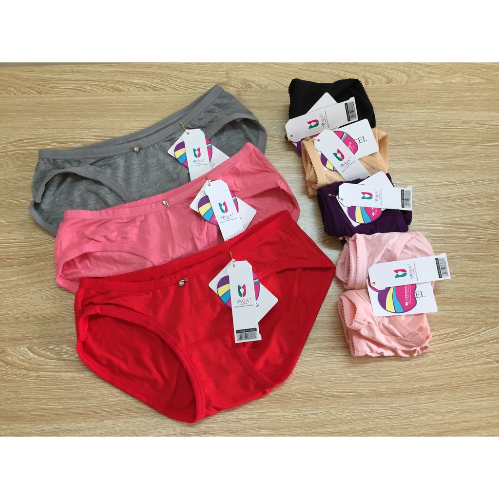 QUẦN LÓT COTTON CO DÃN 4 CHIỀU ĐÍNH NGỌC CỰC ĐẸP mã 6368  (Ảnh thật)
