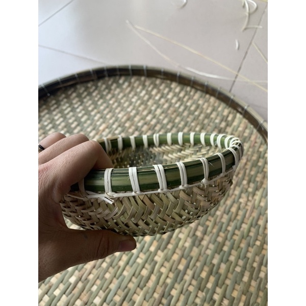 Rổ tre viền mây 20cm
