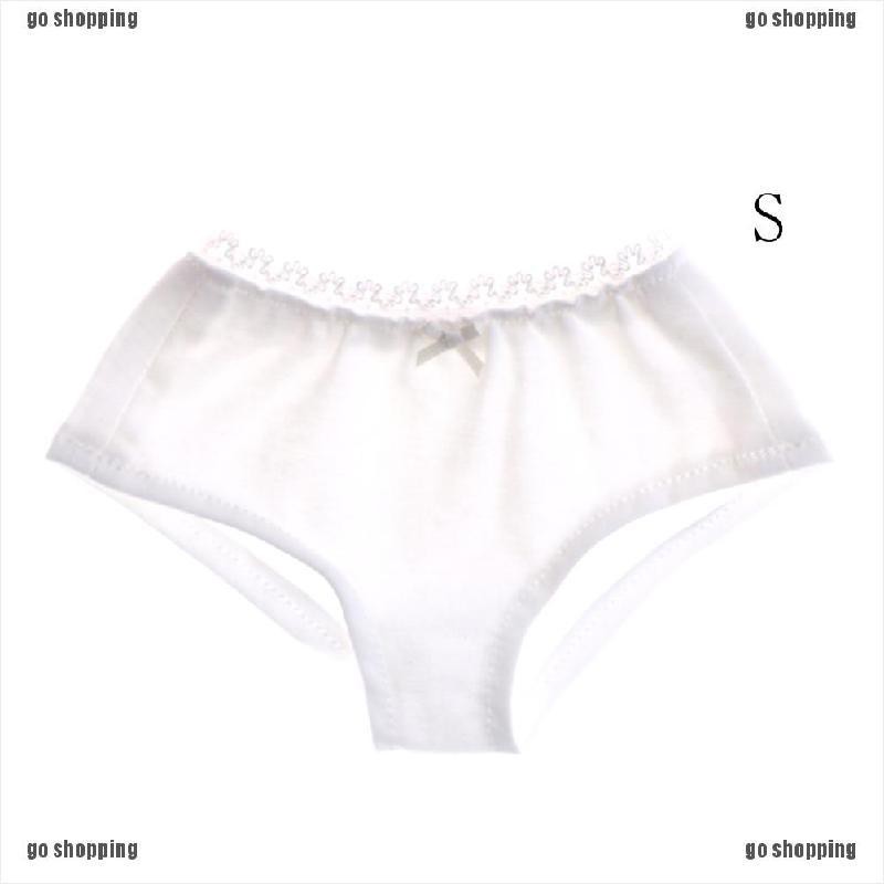 {go shopping}1/3 1/4 1/6 Solid White Underwear Briefs for BJD SD Dollfie Dolls Clothes