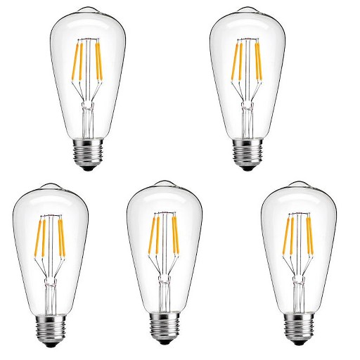 Combo 10 Bóng Đèn Led Edison - ST64 - Đui đèn E27