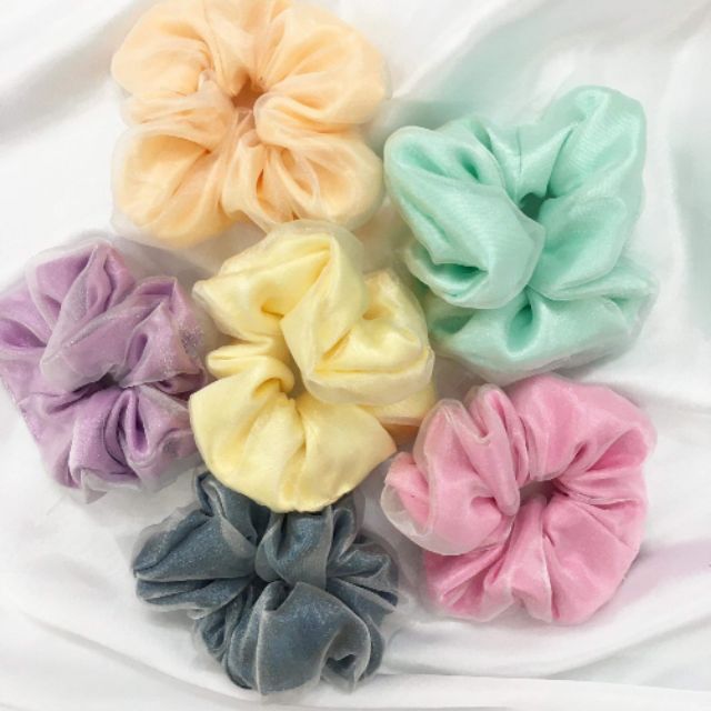 Scrunchies 2 lớp voan