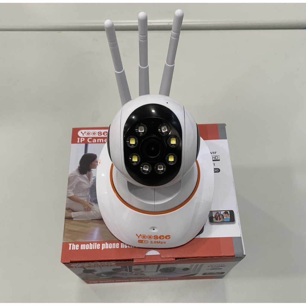 Camera Yoosee trong nhà có màu, xoay 360 độ, Full HD 1080P - Camera 3 râu kèm thẻ nhớ yoosee 32GB | BH 6 Tháng | BigBuy360 - bigbuy360.vn