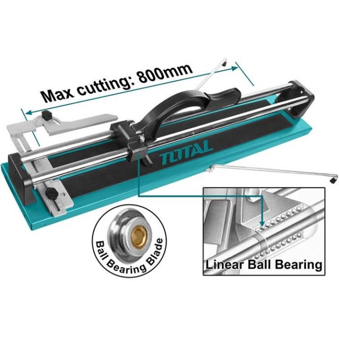 Bàn cắt gạch đẩy tay TOTAL THT578004 Bàn cắt gạch men 1m - chiều dài phần cắt gạch là 800mm