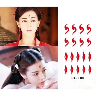 Miếng dán tattoo xăm chu sa cổ trang