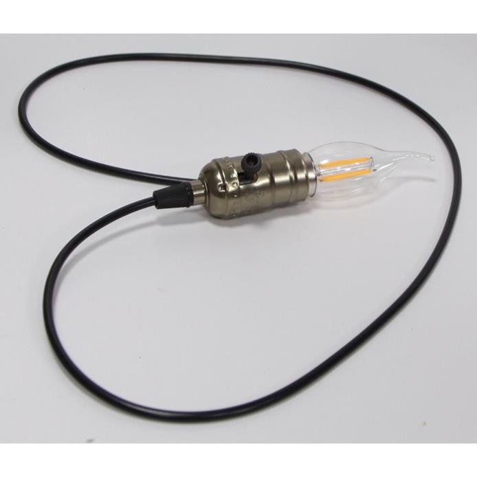 Bộ 5 dây đèn thả cổ điển Vintage bóng led Edison hình nến C35 4w