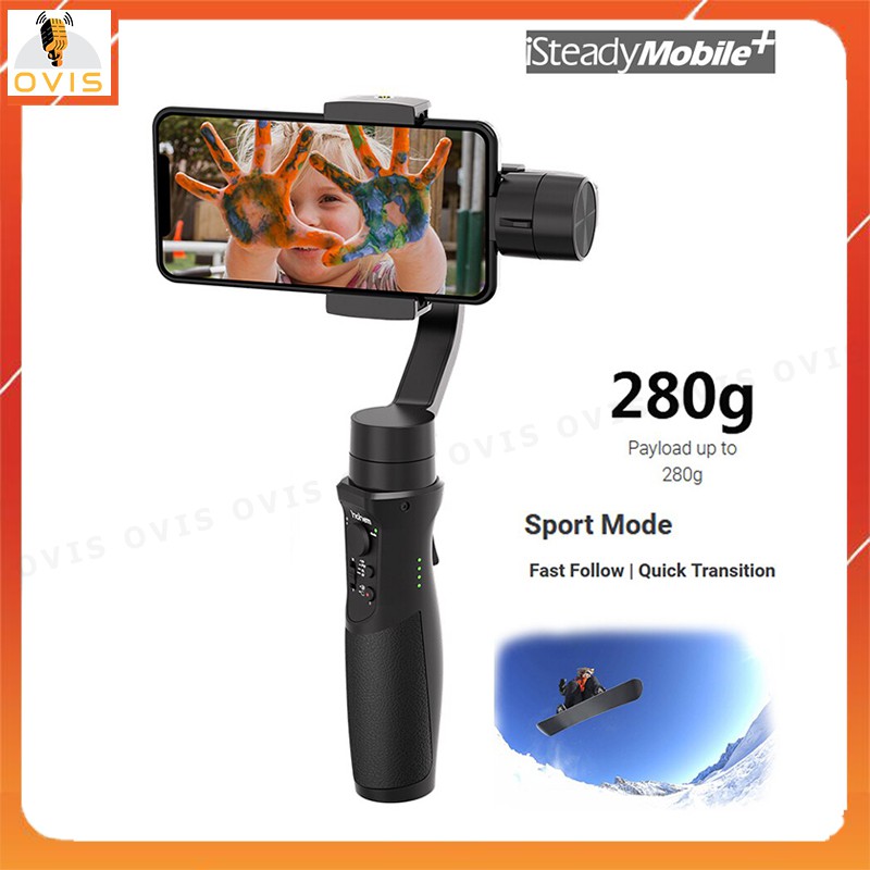 [BH 1 ĐỔI 1] Tay Cầm Chống Rung (Gimbal) Hohem ISteady Mobile+ Cho Điện Thoại, Nhận Diện Khuôn Mặt, Theo Dõi Chuyển Động | BigBuy360 - bigbuy360.vn