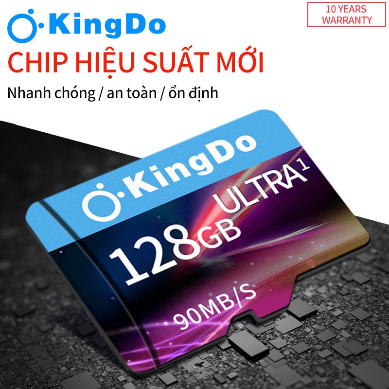 Thương hiệu gốc KINGDO Thẻ Nhớ Tốc Độ Cao Class10 Sdhc / Sdxc Uhs-I 1tb 64GB 128GB