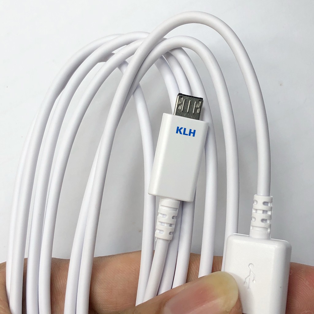 Dây cáp sạc nhanh chân micro KLH-SAM dùng cho samsung, oppo, vivo, huawei độ dài tiêu chuẩn 1m và 1,5m KLH