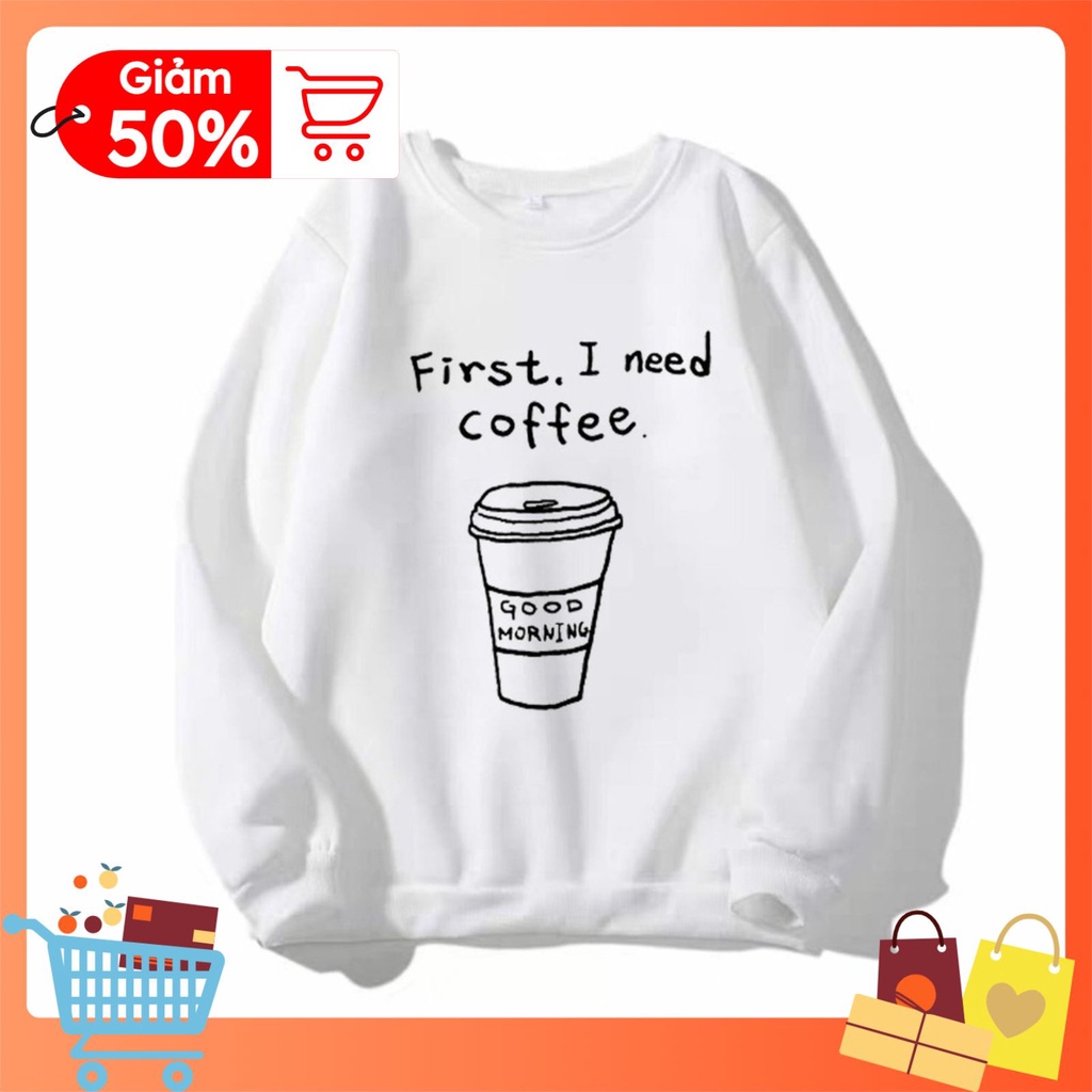 Áo Sweater Coffee nam nữ, Áo hoodie unisex Form rộng Unisex Thời Trang cao cấp Mai Anh | BigBuy360 - bigbuy360.vn