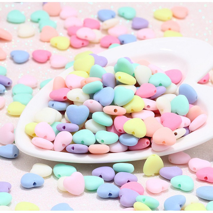 Set 30 hạt nhựa Acrylic 12mm nhiều màu sắc dùng để làm đồ trang sức thủ công