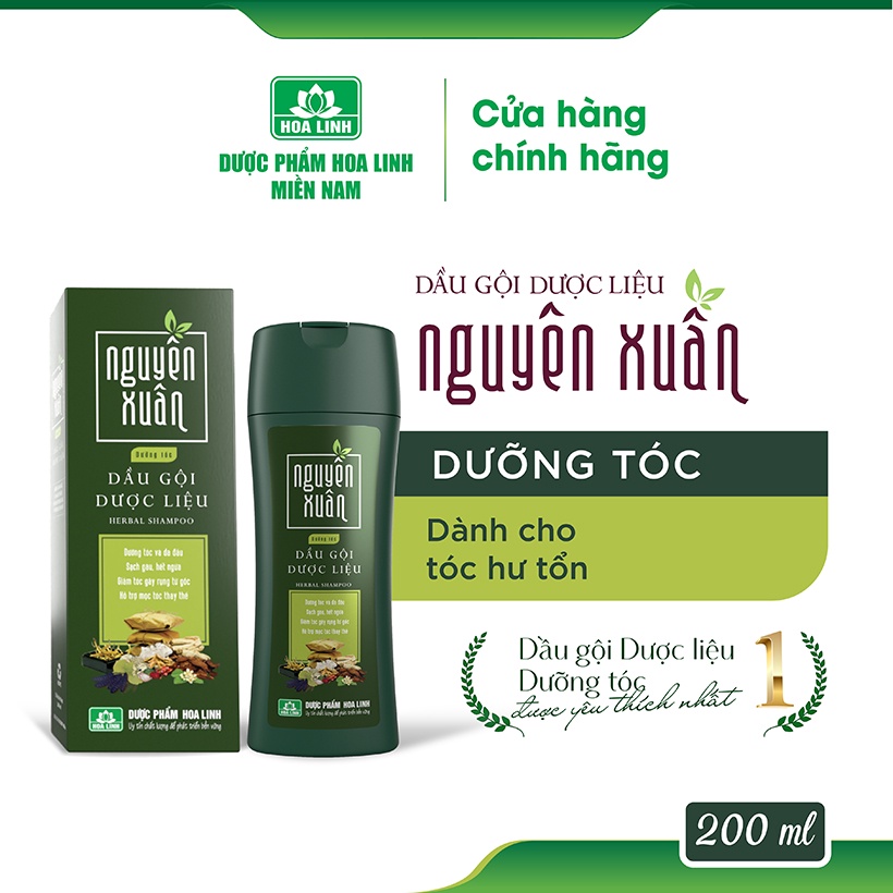 Dầu Gội Dược Liệu Nguyên Xuân Xanh - Dưỡng Tóc (200ml) | BigBuy360 - bigbuy360.vn