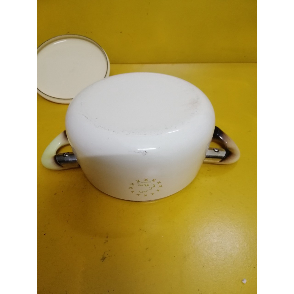 Nồi men nội địa Nhật, size 16cm, cao 9.5cm (mã 815), Dùng được bếp từ