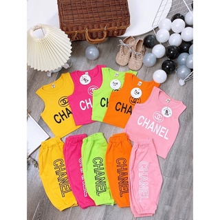 Bộ cotton bé gái quần boom size 10-20kg