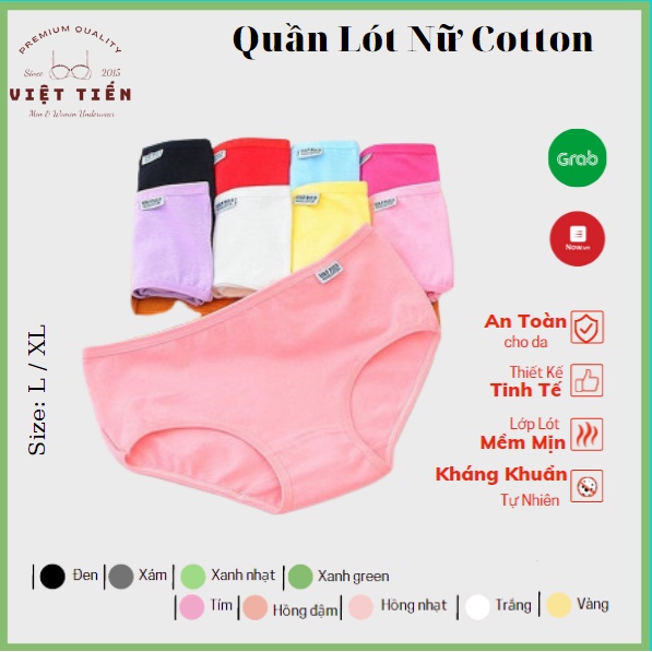 Sét 05 quần lót nữ xuất Mỹ H.P PULO chất mát cao cấp Việt Tiến ACC37