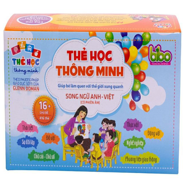 THẺ HỌC THÔNG MINH 16 CHỦ ĐỀ 416 THẺ