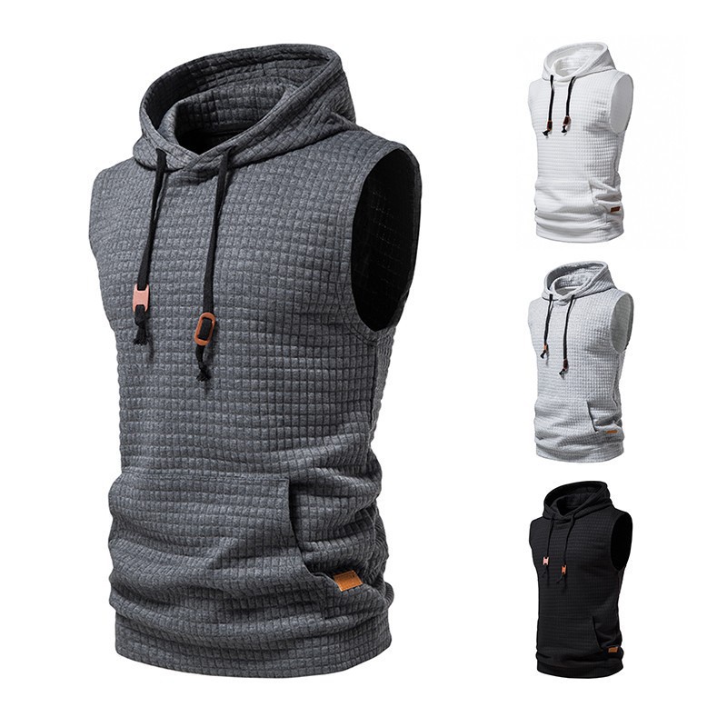 Áo Hoodie Sát Nách Tập Gym Chất Lượng Cao Thời Trang Mùa Hè Cho Nam
