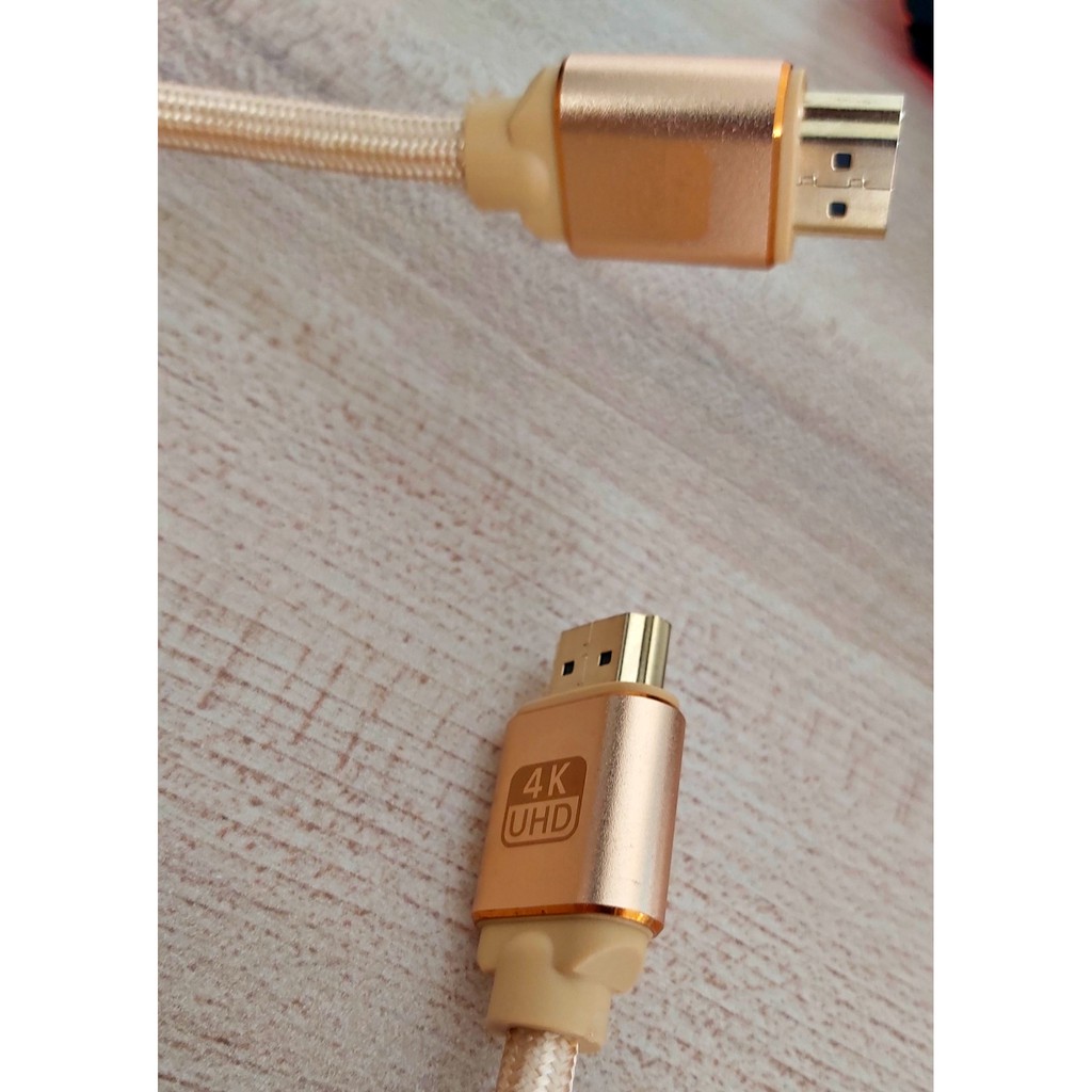 [Mã ELHACE giảm 4% đơn 300K] Cáp HDMI 2.0 bọc lưới chống nhiễu chuẩn 4K 60Hz Gold