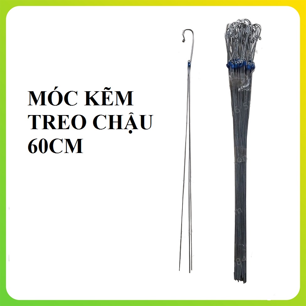 Móc Kẽm Treo Lan Dài 60cm ( Tổng Thể Đầu Móc 70cm )