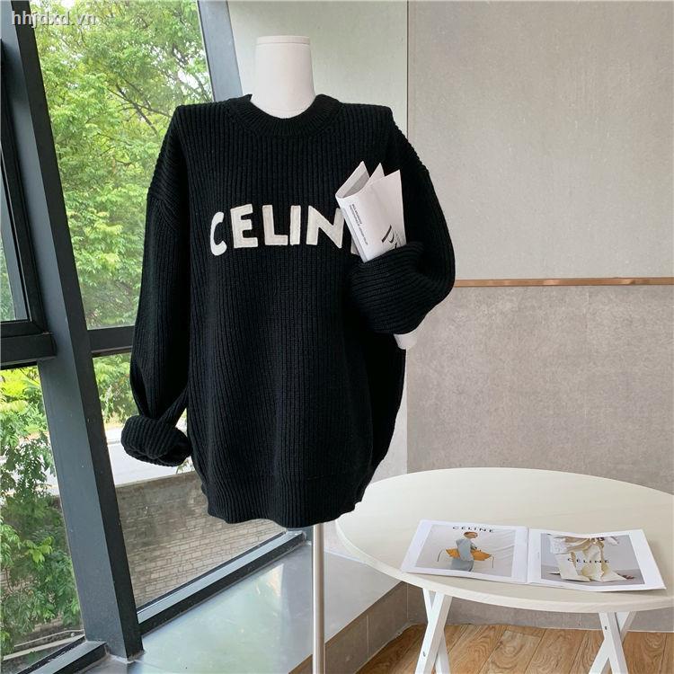 Áo sweater dệt kim mỏng dáng rộng thời trang mùa thu dành cho nữ 200kg | BigBuy360 - bigbuy360.vn