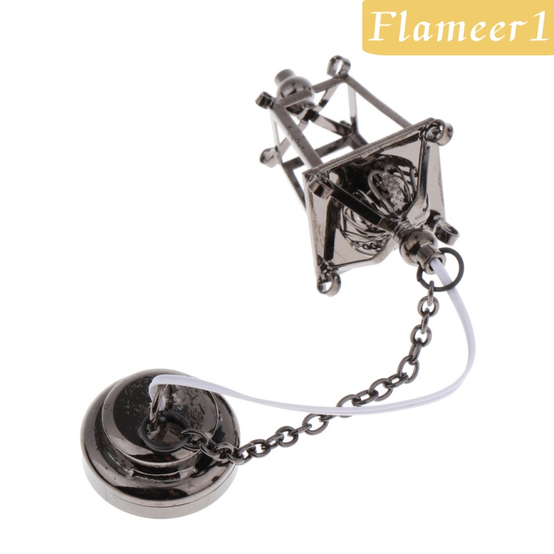 [Flameameer1] Đèn LED Treo Trần Nhà Bằng Kim Loại Màu Đen Kiểu Vintage 1: 12 Trang Trí Nhà Cửa