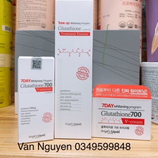 Bộ dưỡng trắng da angle liquid Glutathion