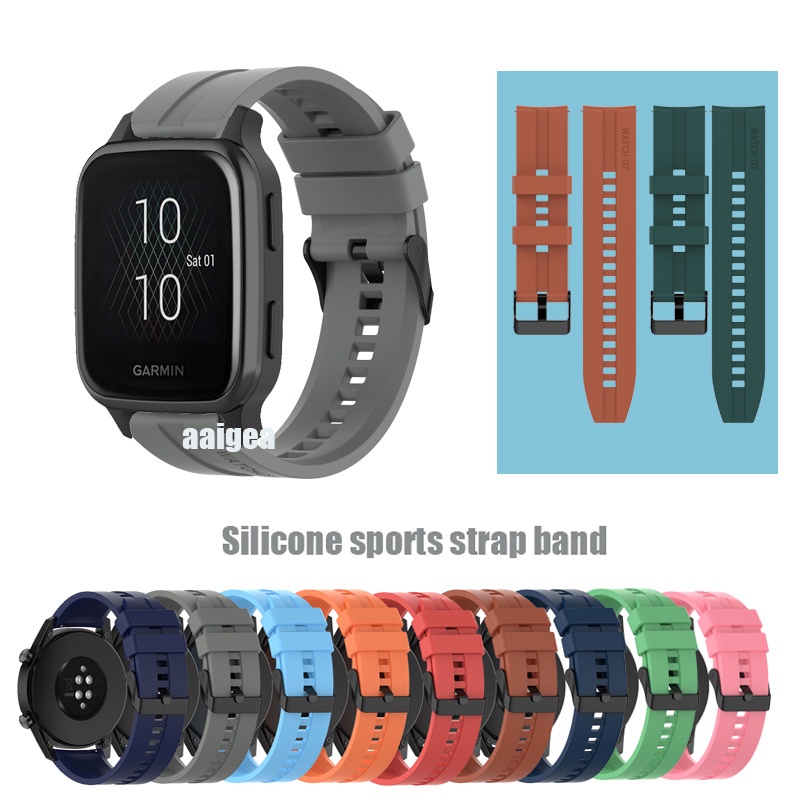 Dây đeo silicone 20mm cho đồng hồ thông minh Garmin Venu SQ