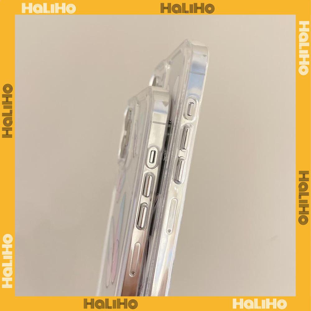 iPhone Case Clear Case Soft Thick TPU Shockproof HD Protection Camera Plating Button Gradient Butterfly For iPhone 13 Pro Max iPhone 12 Pro Max iPhone 11 iPhone 7 Plus