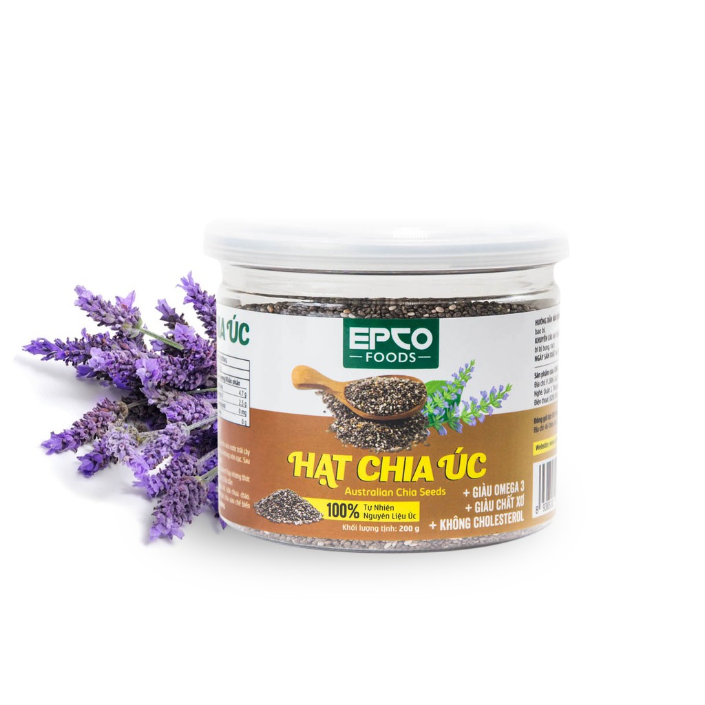 Hạt Chia Úc Giảm Cân EPCO FOODS hũ 200g