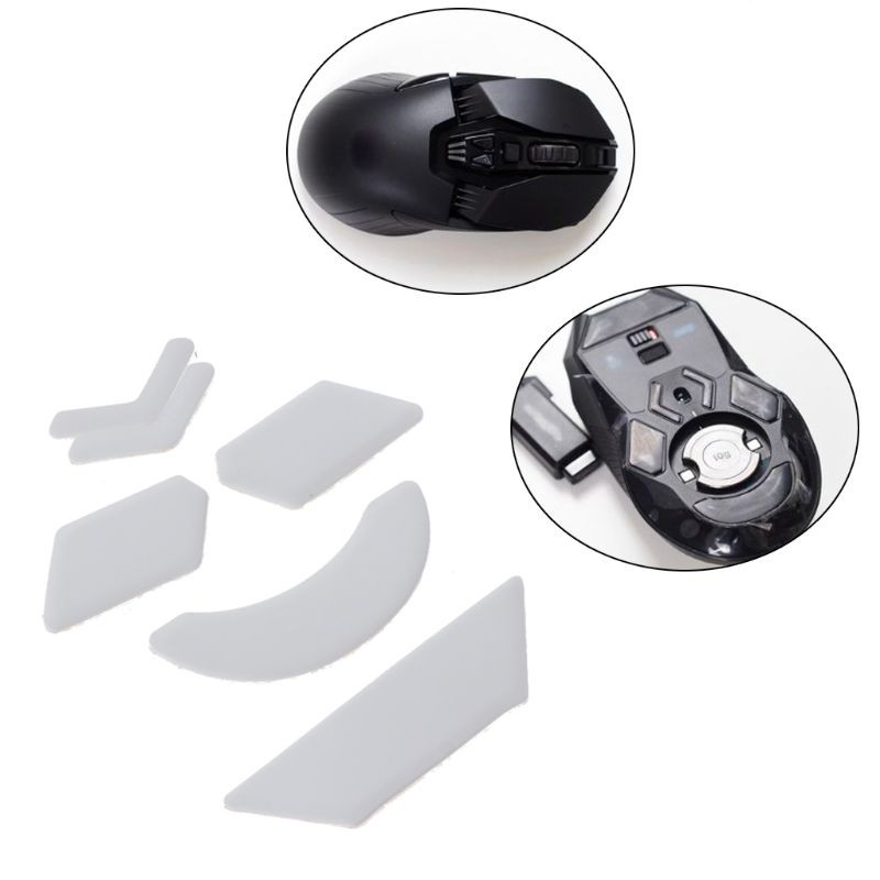 QUU Enhanced Tiger Gaming Mouse Skates Feet For logitech G903 White Glides Curve Edge Enhanced