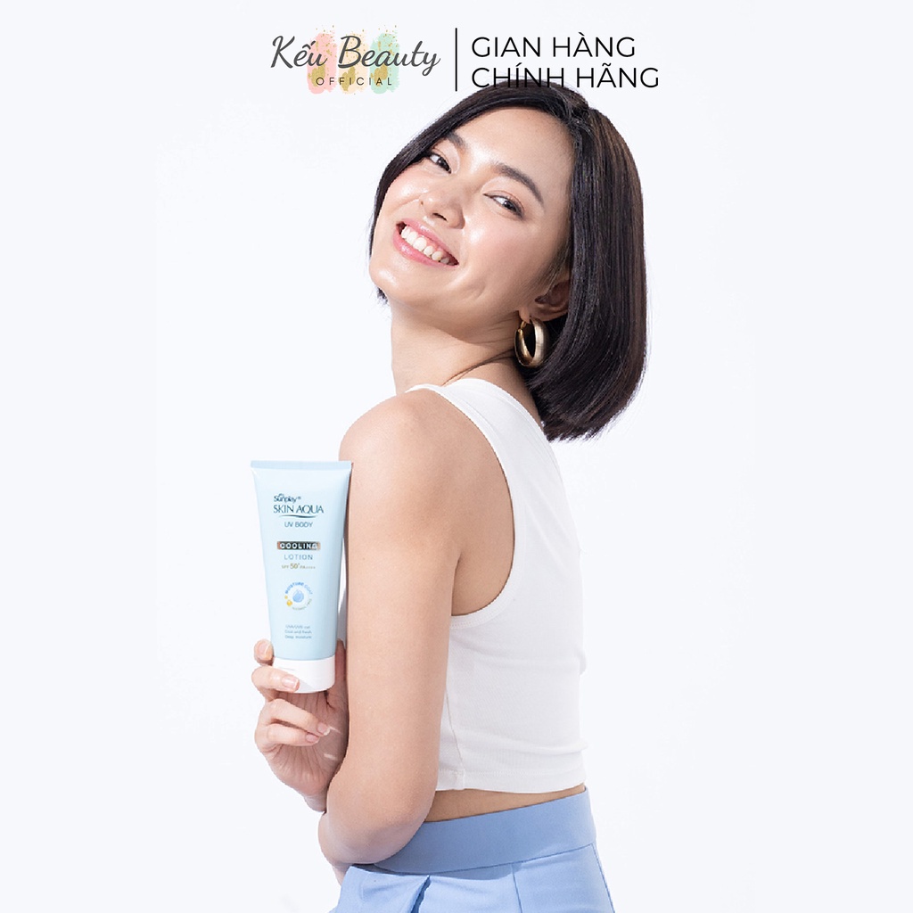 Kem chống nắng dưỡng thể Sunplay Skin Aqua Uv Body Cooling & Whitening Lotion  Spf 50+ Pa++++ (150g)