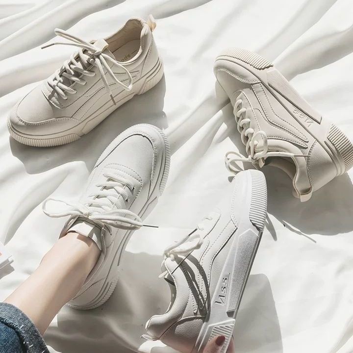Giày Thể Thao Nữ Màu Trắng Phong Cách Mới