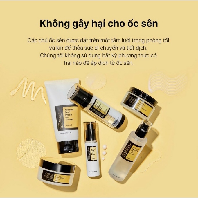 Tinh chất ốc sên dưỡng trắng COSRX ADVANCED SNAIL RADIANCE DUAL ESSENCE