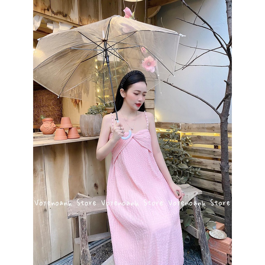 VÁY 2 DÂY MAXI XỐP XOẮN NGỰC CHO NỮ | BigBuy360 - bigbuy360.vn