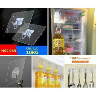 Combo 10 Móc dán cường lực 10kg ( siêu chắc)