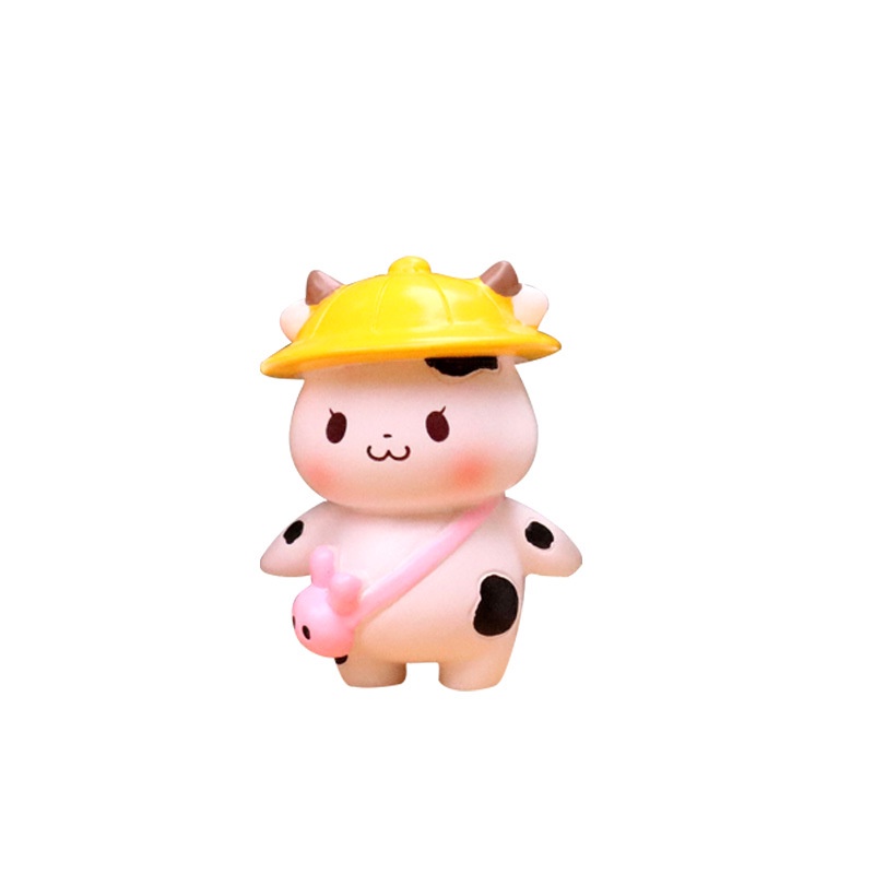 Tượng Bò Sữa trang trí ô tô, bàn làm việc, bánh kem dễ thương/Bò sữa đáng yêu 💕FREESHIP 50k💕 - Linh tinh 10k