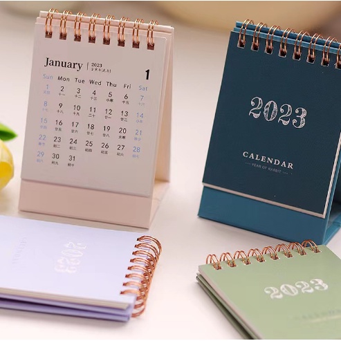 1 Lịch 2023 Để Bàn Phong Cách Retro Đơn Giản Sáng Tạo