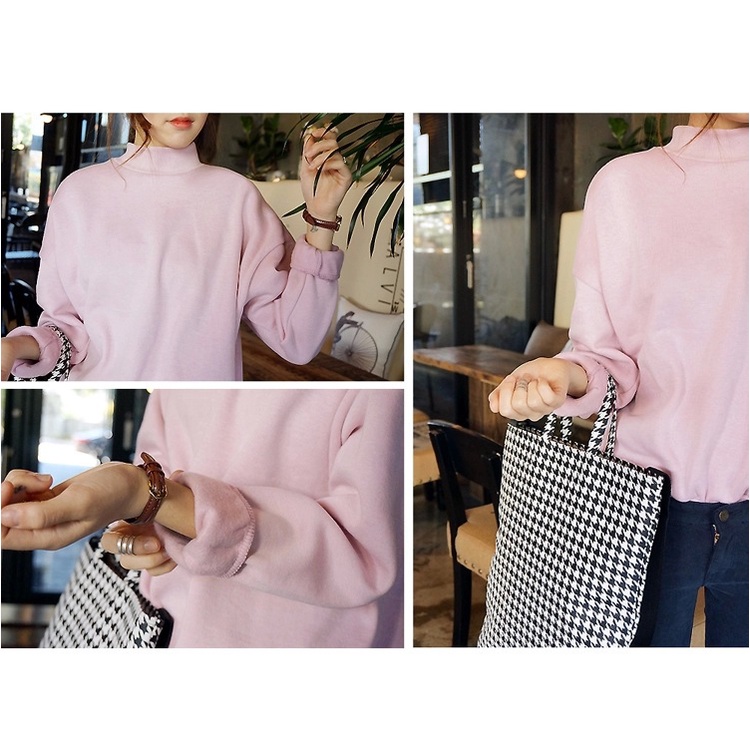 Áo sweater tay dài dáng rộng thời trang cho cặp đôi