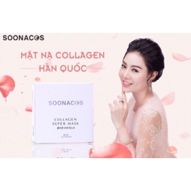 Mặt nạ dưỡng da từ Collagen tươi SOONACOS (hộp 20 viên) cho làn da luôn tươi đẹp