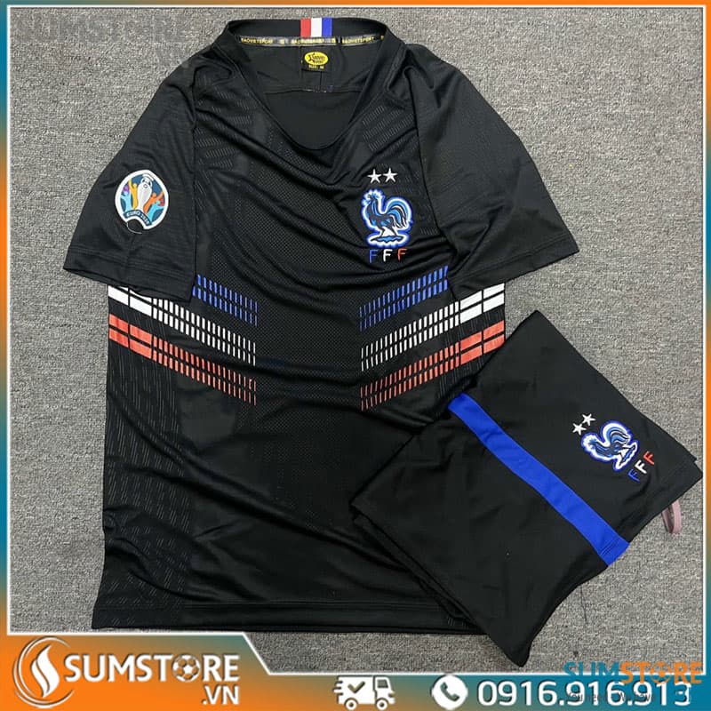 Áo Bóng Đá Đẹp - Đội Tuyển Pháp Đen SV 2021