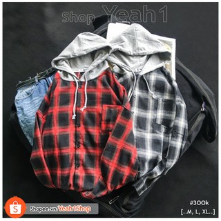 [Yeah1Shop]- Áo sơ mi Flannel caro (M, L, XL)