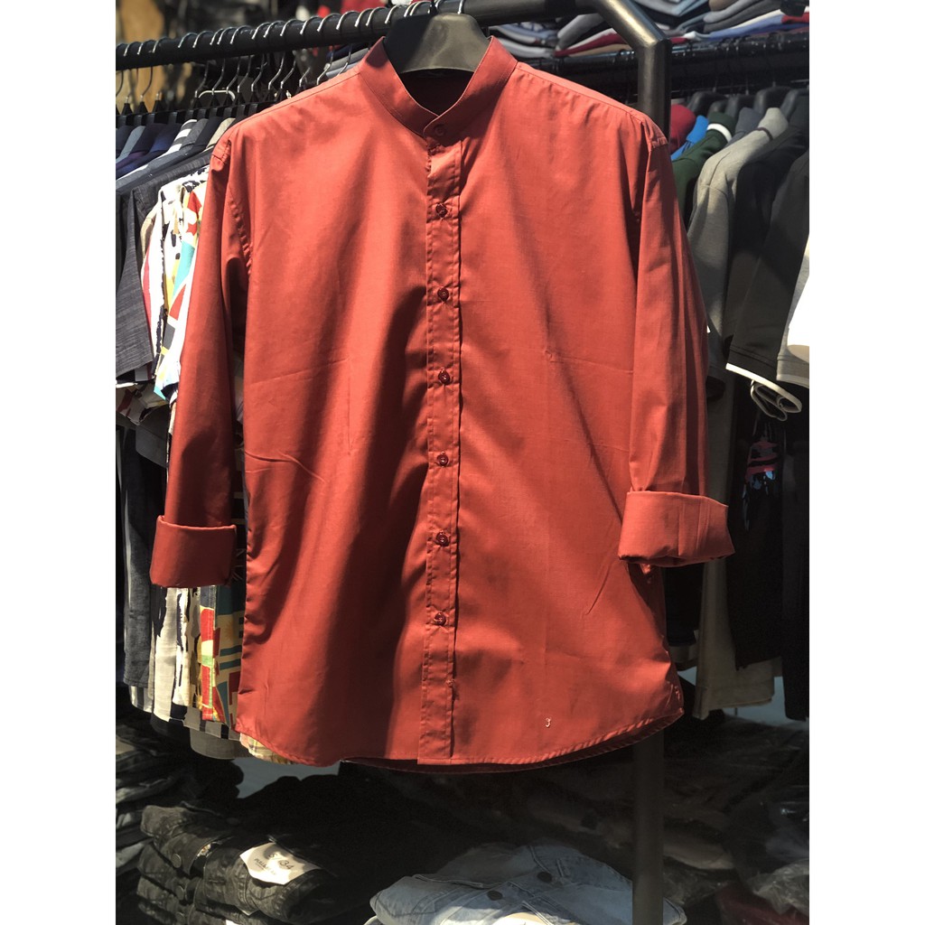 SALE ĐỈNH CAO 𝐂Ự𝐂 𝐒Ố𝐂 SALE 10.10 _ SALE 9-9 | ĐỒ NGON | ÁO SƠ MI TAY DÀI CỔ TÀU S.P.A.O 🌠 >_> - . . . . :