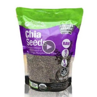1kg Hạt chia Úc Absolute Organic túi màu tím - Sức Khỏe Vàng