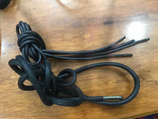 Dây giày cho giày tây dài 70 cm màu đen