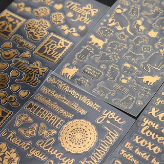 Sticker set gold vàng