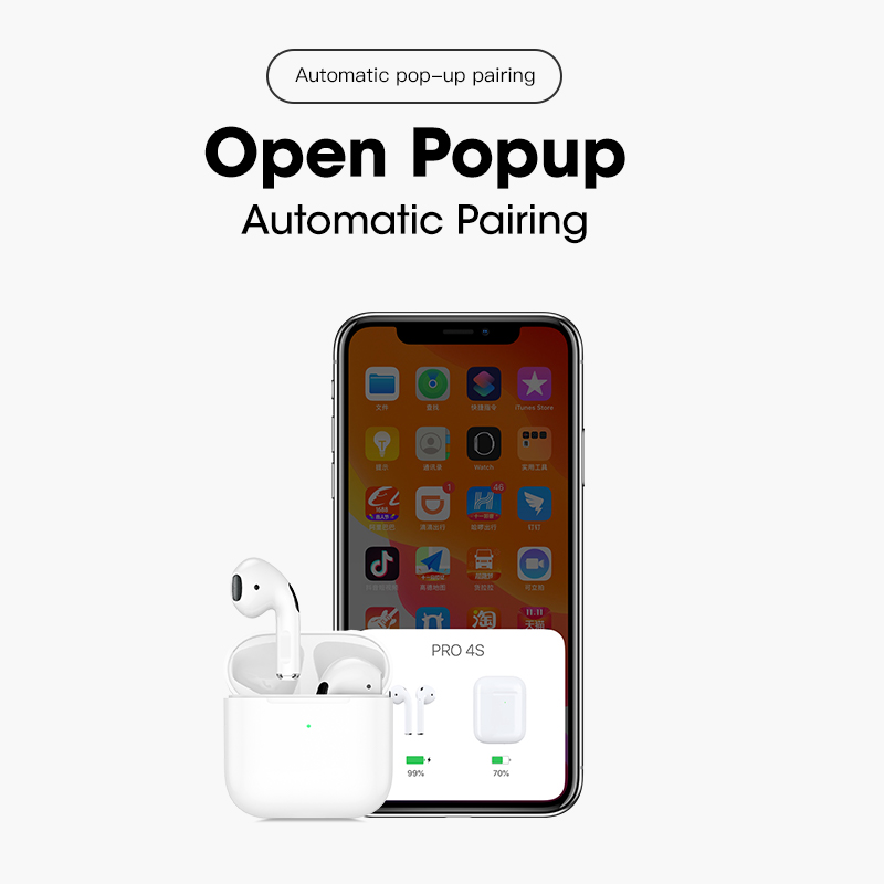 inPods airpods Tai nghe bluetooth tws pro4 nhỏ không dây hifi phong cách thể thao cho android và iphone Automatic Noise Reduction