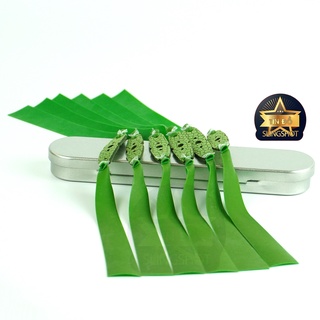 Combo 5 dây quỷ xanh cột da cao cấp khổ 13-19-150, thun ná cao su, thun ná, thun quỷ xanh