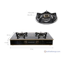 Bếp gas dương kính  sunhouse SHB3226